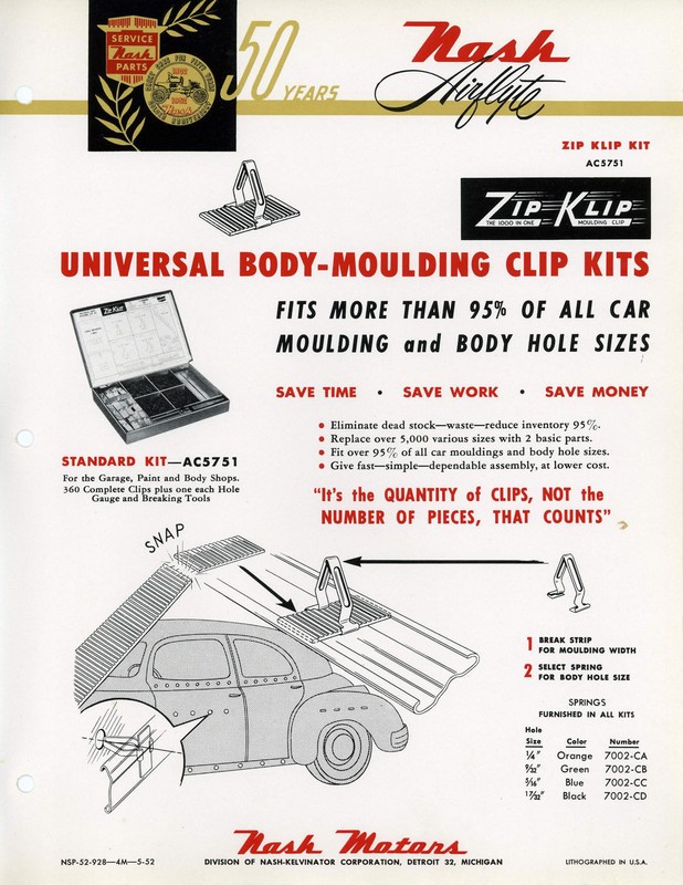 1952 Nash Accessories Booklet Page 11